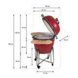 Asador Cerámico Grill Pal 24" Negro