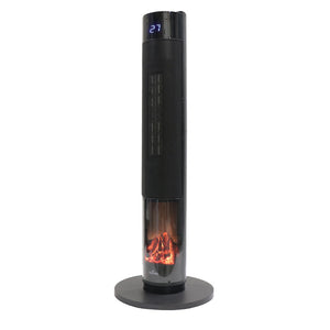 Calefactor Eléctrico De Torre Efecto Chimenea