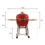 Asador Cerámico Grill Pal 24" Negro