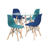 Comedor Mesa Well Glass + 4 Sillas Well